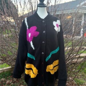Vintage Mint Julep Oversized Floral Cardigan | Lined | L/XL